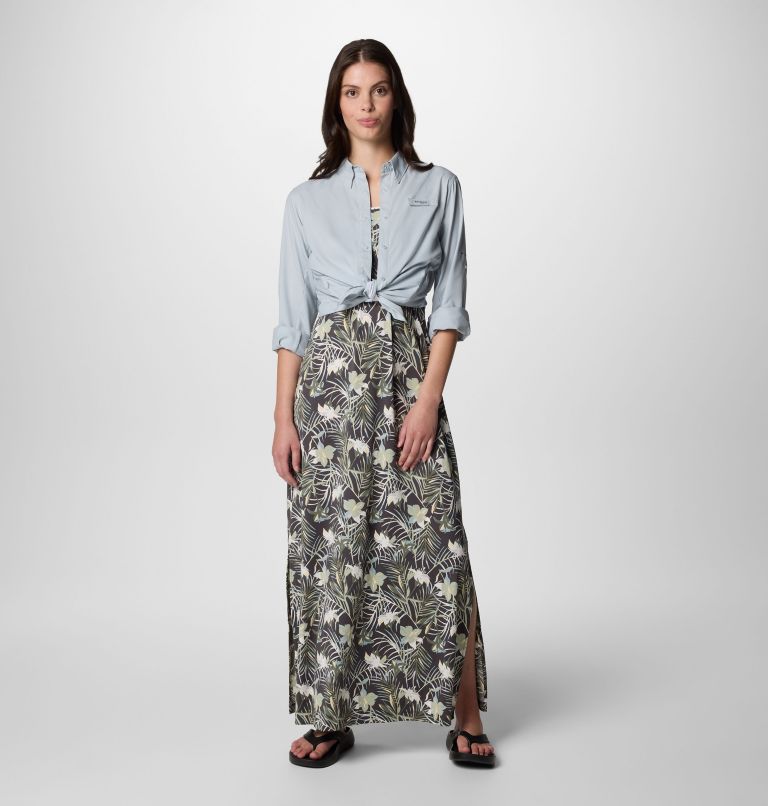 Women's PFG Freezer Maxi Dress, Color: Cypress Tropicfield, image 6