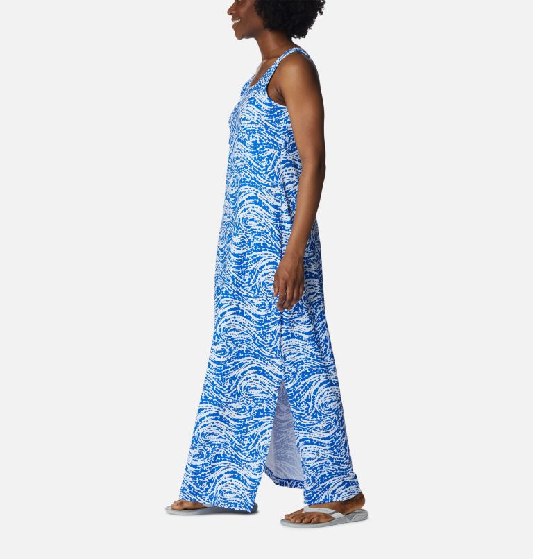 Women's PFG Freezer Maxi Dress, Color: Blue Macaw Swirlscape