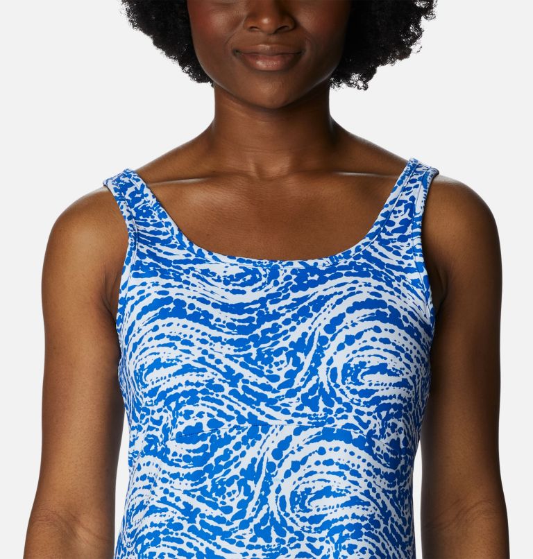 Women's PFG Freezer Maxi Dress, Color: Blue Macaw Swirlscape, image 4
