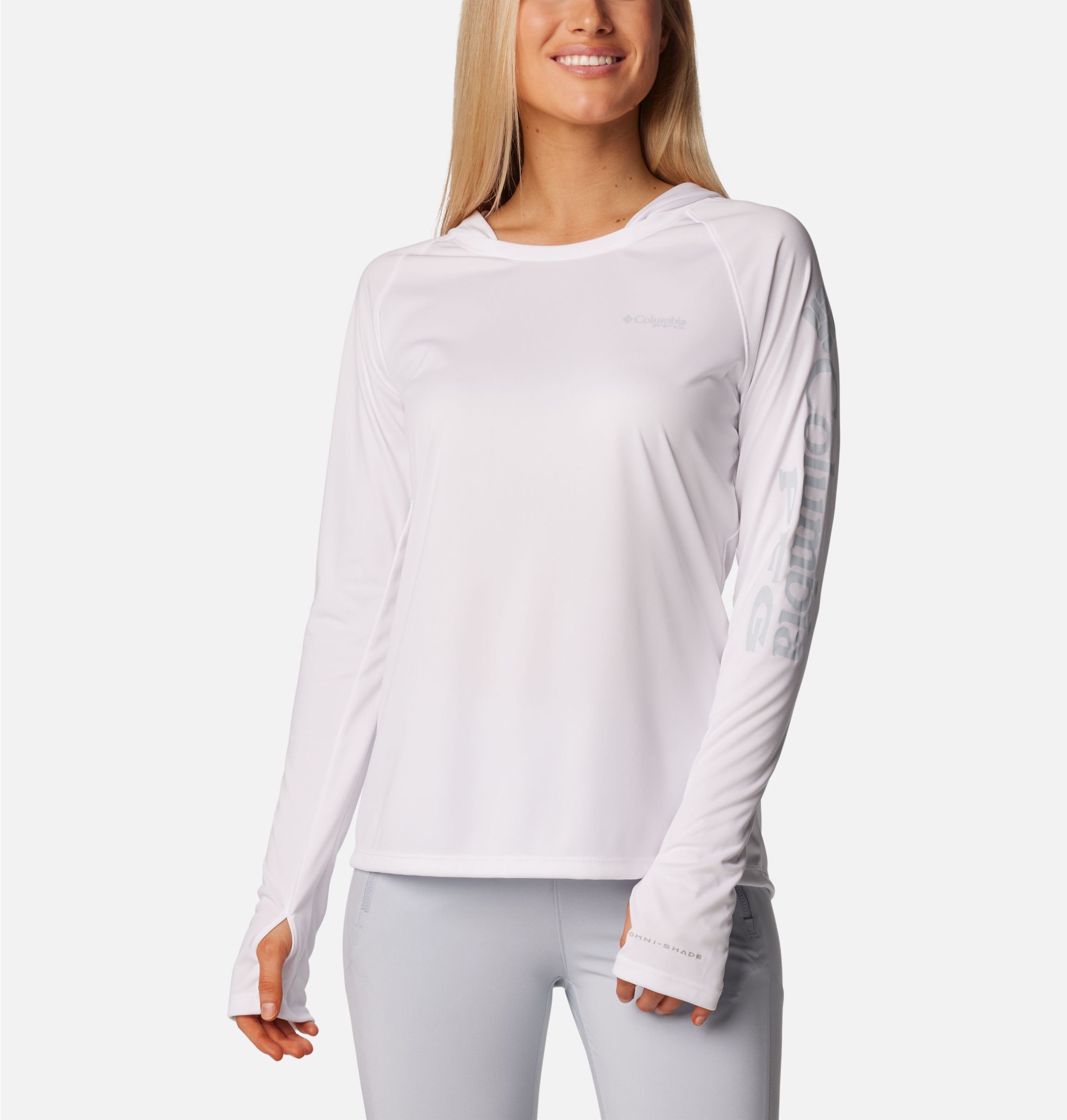 Columbia Women's PFG Tidal Tee Hoodie, UV Protection, Moisture-Wicking -  Nature tee