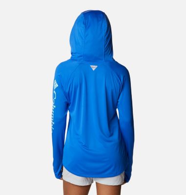 Chemise Columbia PFG Tidal Tee - Femme - Manches Longues - Bleue - Taille XL
