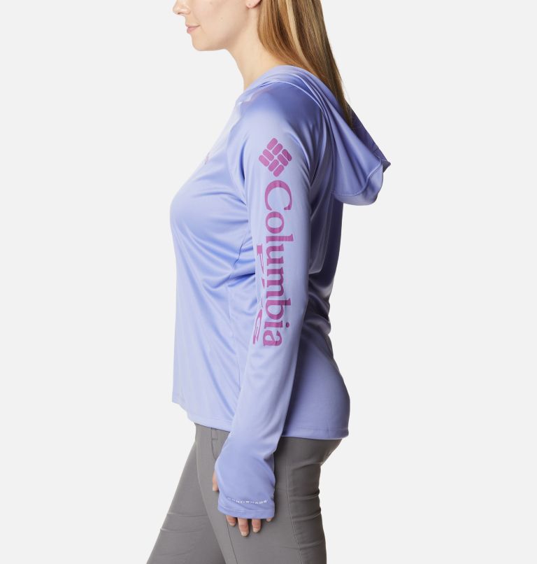 Lids Atlanta Braves Columbia Women's Tidal Long Sleeve Hoodie T-Shirt -  Gray
