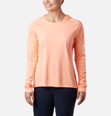 Columbia Women ' S PFG Tidal Tee Hoodie - Tiki Pink