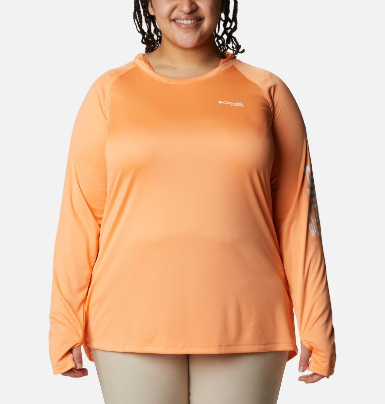 Tidal Tee Hoodie | 873 | 2X, Color: Bright Nectar, White Logo, image 1