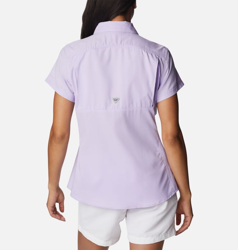 Women's PFG Lo Drag Short Sleeve Shirt, Color: Soft Violet, image 2