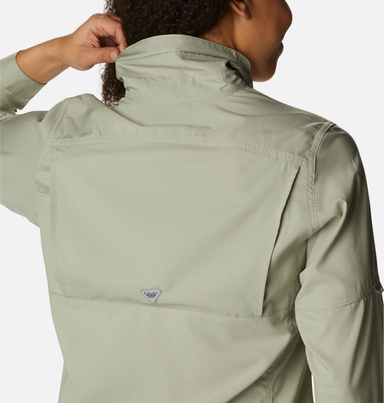 Thumbnail: Women’s PFG Lo Drag Long Sleeve Shirt, Color: Safari, image 5