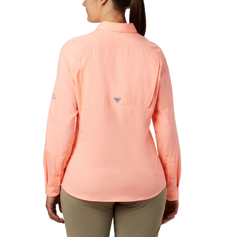 Women’s PFG Lo Drag Long Sleeve Shirt, Color: Tiki Pink, image 2