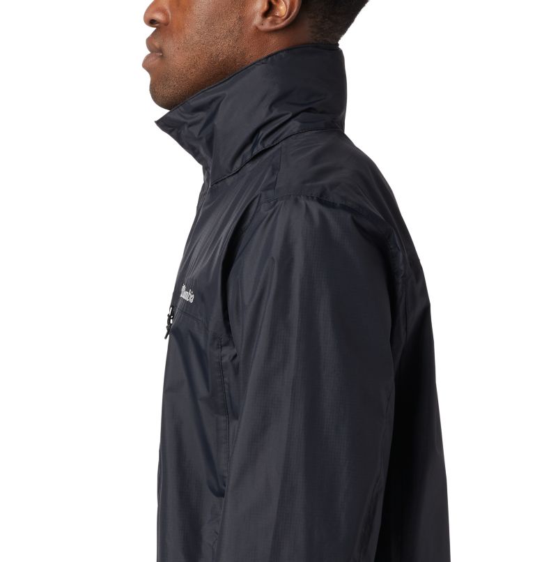 Thumbnail: Men's Pouration Rain Jacket, Color: Black, image 4