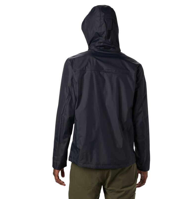 Thumbnail: Men's Pouration Rain Jacket, Color: Black, image 2
