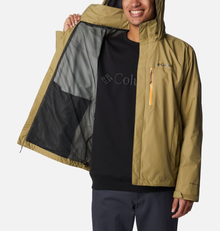 Men's Pouration Rain Jacket, Color: Savory, image 5