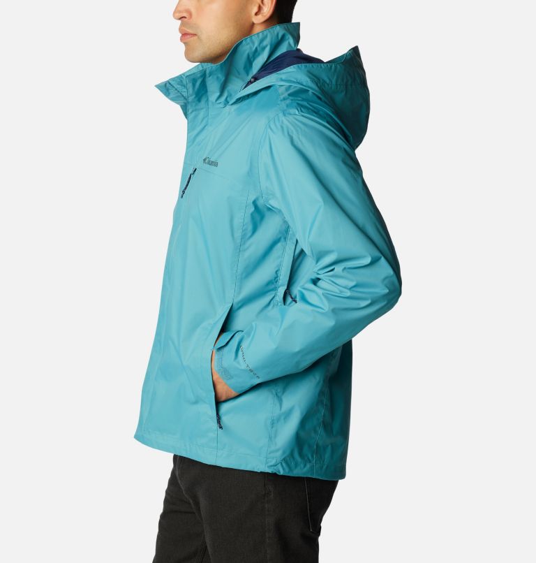 Men's Pouration Rain Jacket, Color: Shasta, image 3