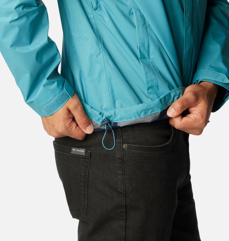 Men's Pouration Rain Jacket, Color: Shasta, image 8