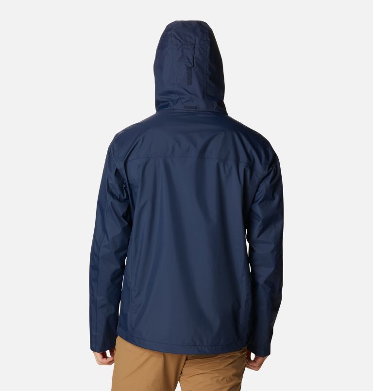 Men's Pouration Rain Jacket, Color: Collegiate Navy, image 2