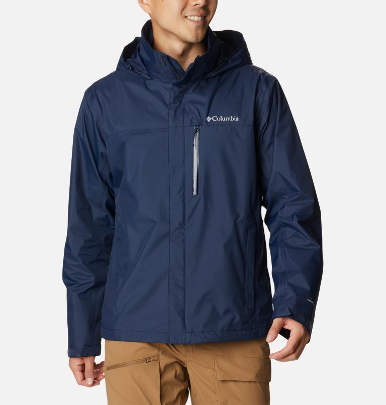 Thumbnail: Men's Pouration Rain Jacket, Color: Collegiate Navy, image 1