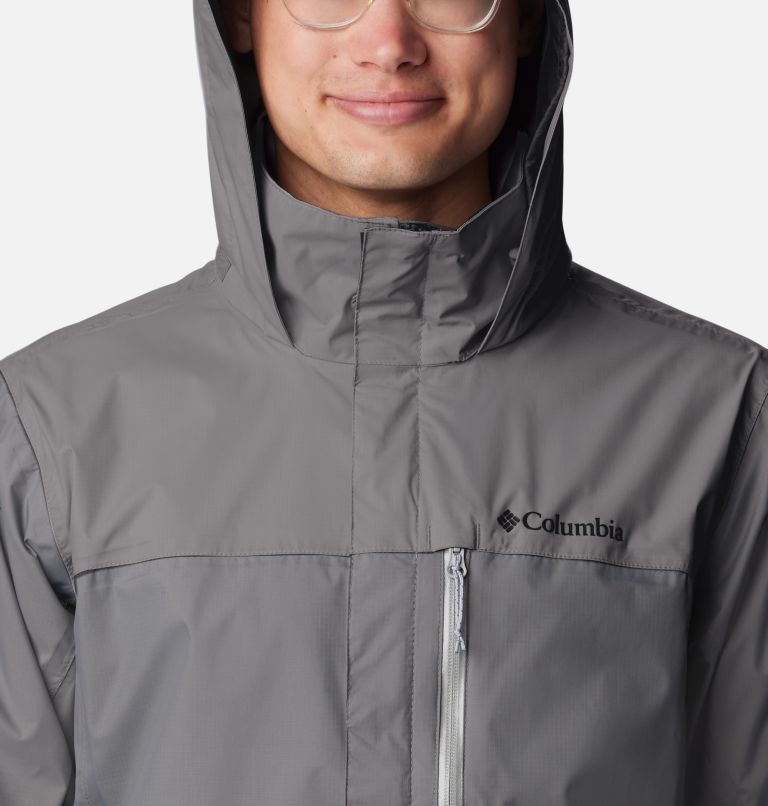 Manteau de pluie Pouration pour hommes - Grande, Color: City Grey, image 4