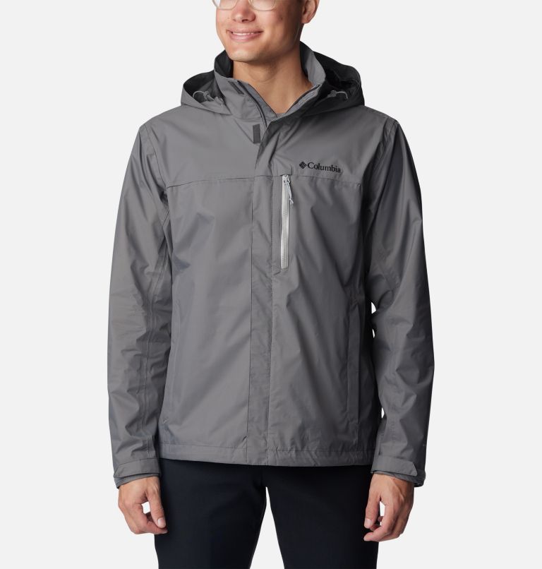 Manteau de pluie Pouration pour hommes - Grande, Color: City Grey, image 1