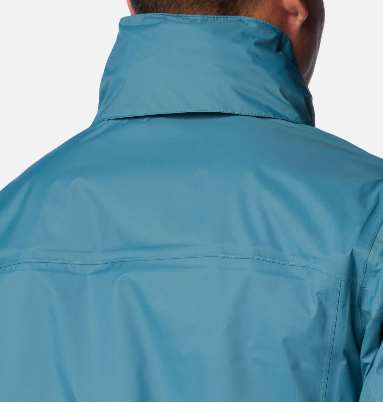 Thumbnail: Men's Pouration Rain Jacket - Tall, Color: Cloudburst, image 7