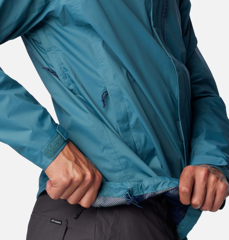 Thumbnail: Men's Pouration Rain Jacket - Tall, Color: Cloudburst, image 8