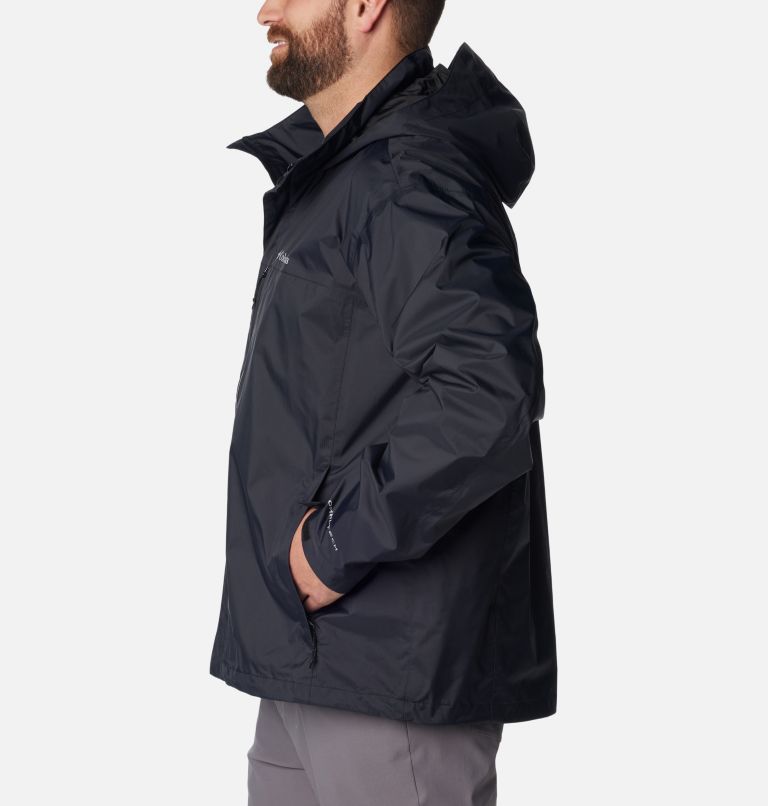 Men's Pouration Rain Jacket - Big, Color: Black, image 3