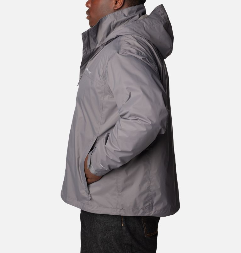 Manteau de pluie Pouration pour hommes - Grand, Color: City Grey, image 3