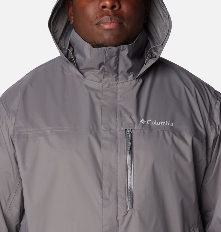 Men's Pouration Rain Jacket - Big, Color: City Grey, image 4