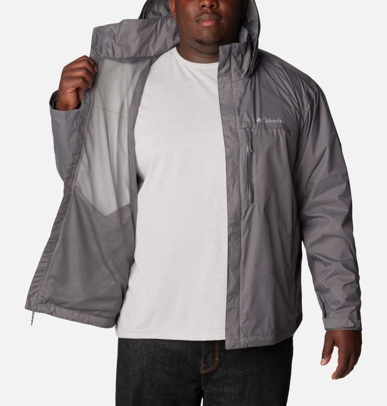 Manteau de pluie Pouration pour hommes - Grand, Color: City Grey, image 5