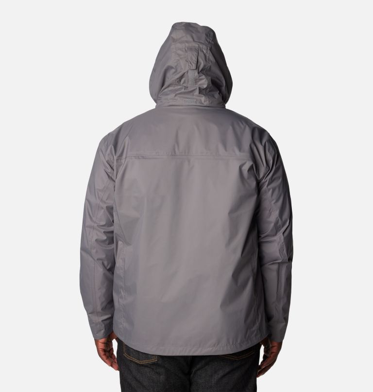 Thumbnail: Men's Pouration Rain Jacket - Big, Color: City Grey, image 2