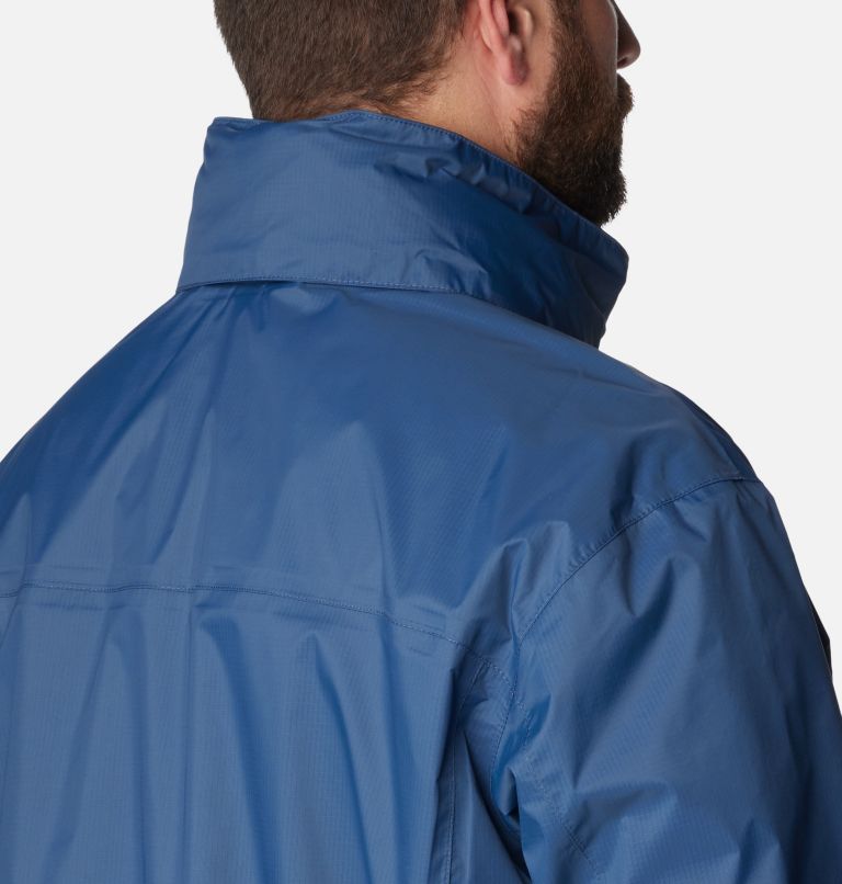 Columbia Men's Pouration Rain Jacket - Big - 3X - Blue