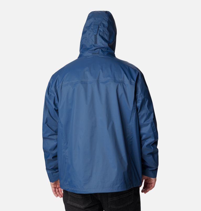 Thumbnail: Men's Pouration Rain Jacket - Big, Color: Dark Mountain, image 2