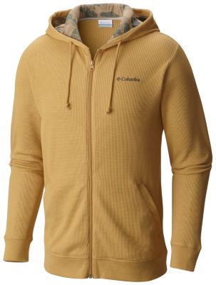 waffle lined zip hoodie