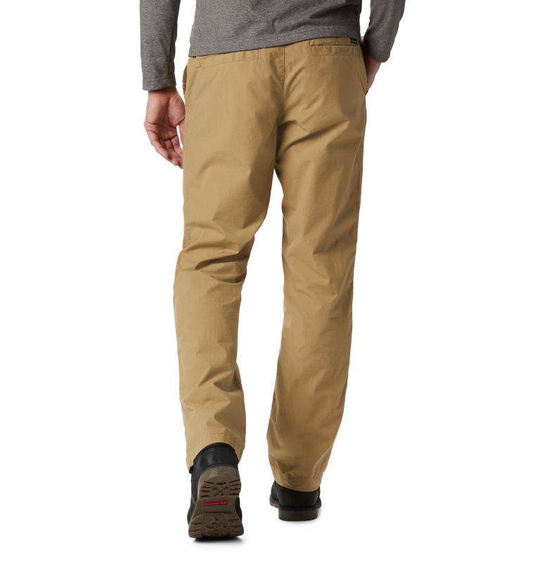 Men’s Washed Out Casual Trousers, Color: Crouton, image 2