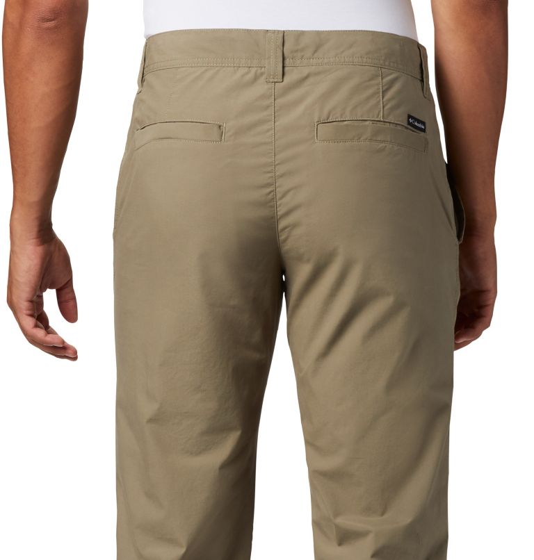 Thumbnail: Men’s Washed Out Casual Trousers, Color: Sage, image 5