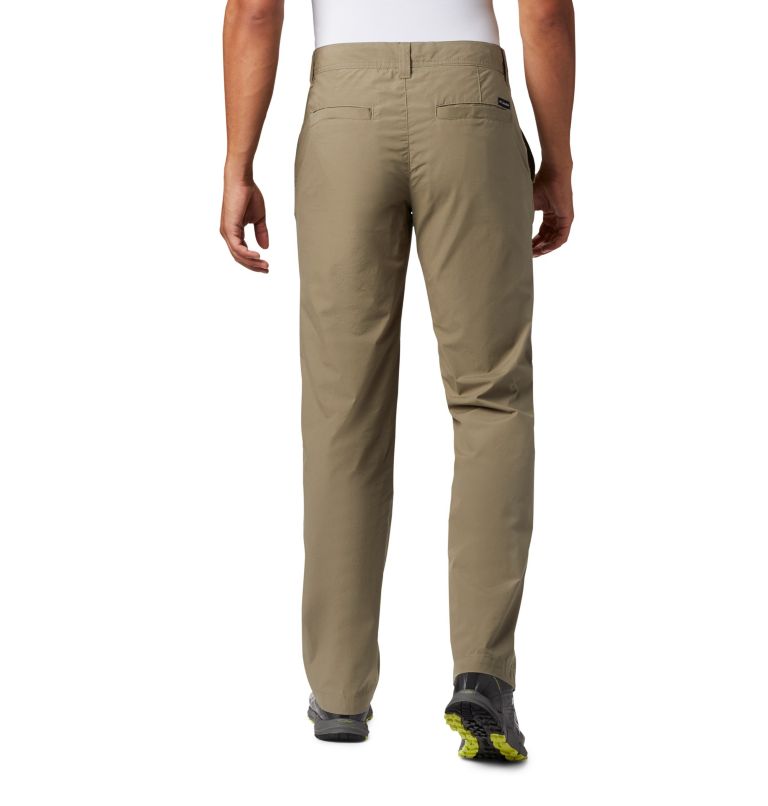 Men’s Washed Out Casual Trousers, Color: Sage, image 2
