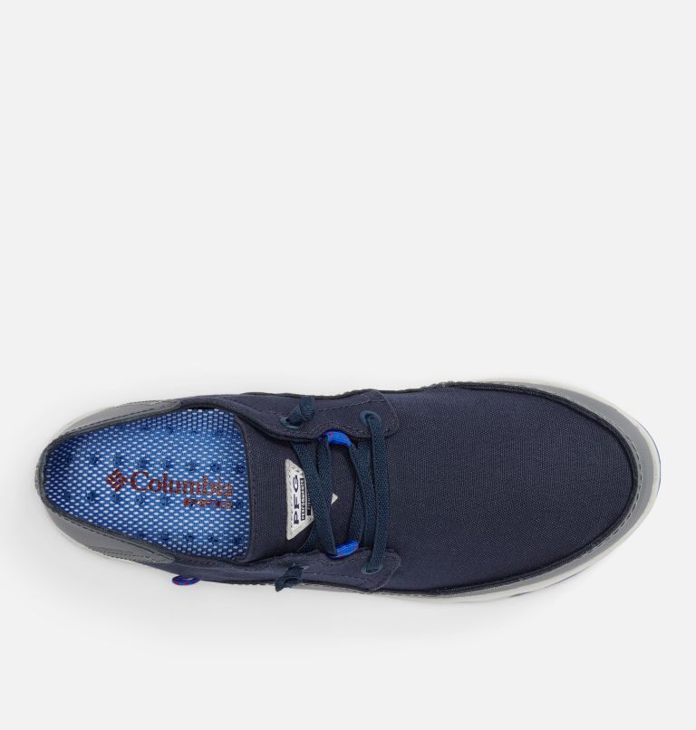 Thumbnail: Men’s Bahama Vent Relaxed PFG Shoe - Wide, Color: Collegiate Navy, Mountain Red, image 3