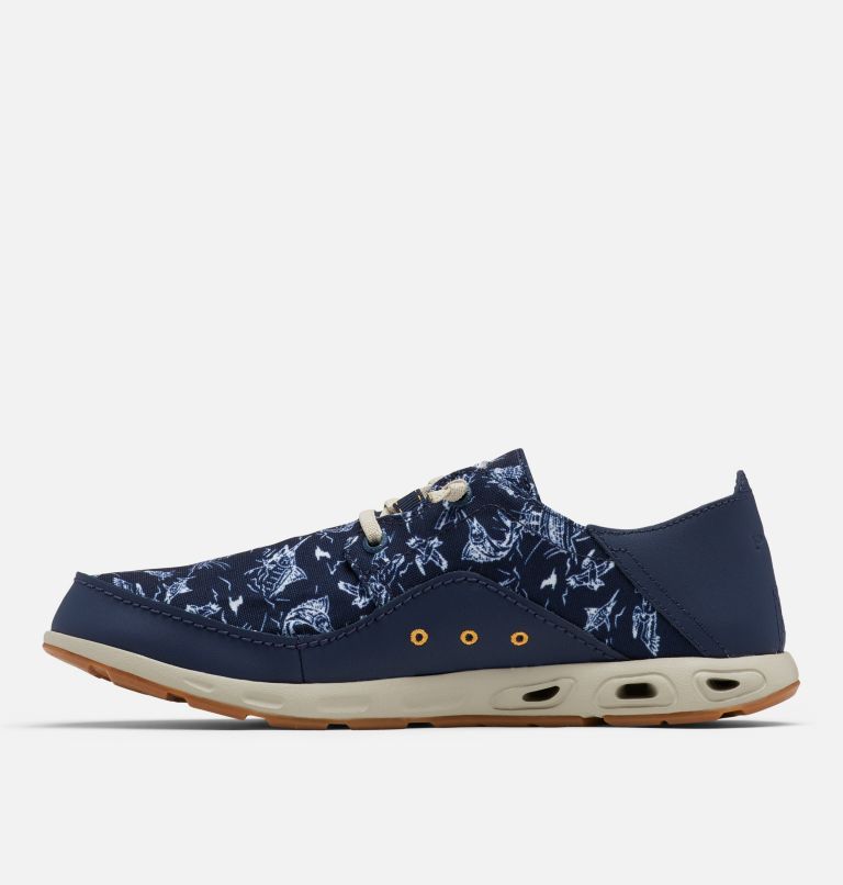Men’s Bahama Vent Relaxed PFG Shoe - Wide, Color: Collegiate Navy, Mango, image 5
