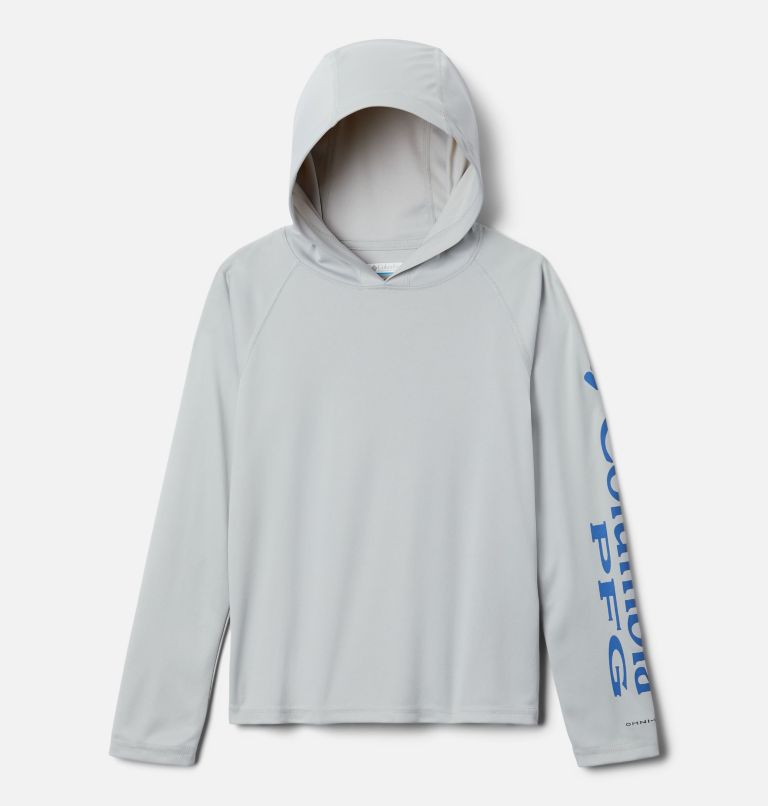 Kids' PFG Terminal Tackle Hoodie, Color: Cool Grey, image 1