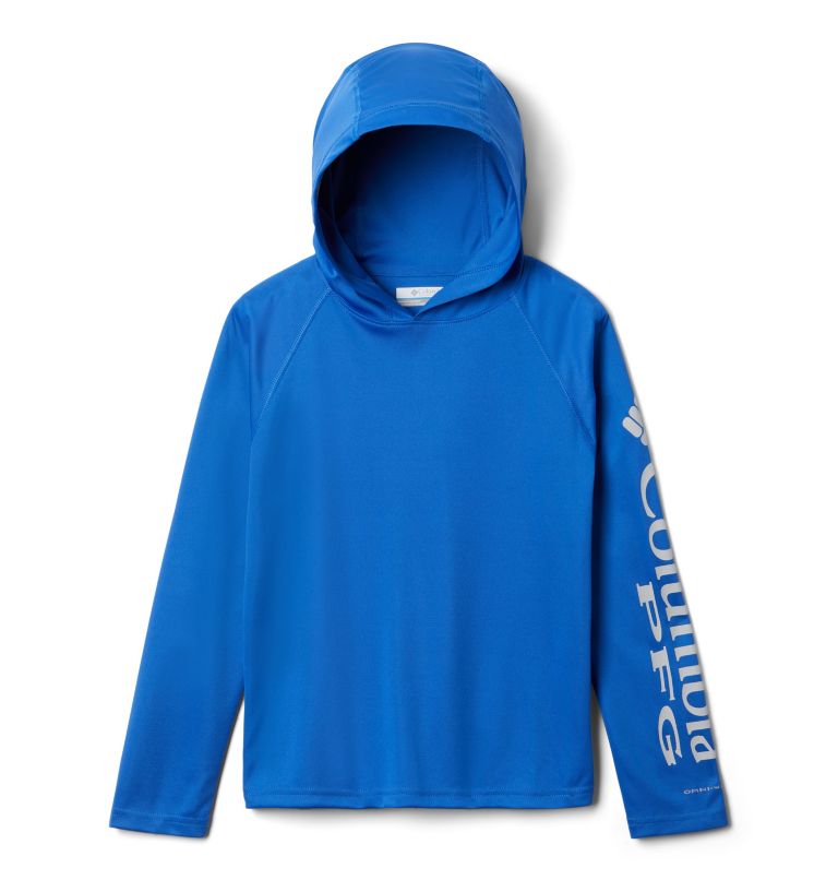 Thumbnail: Kids’ PFG Terminal Tackle Hoodie, Color: Vivid Blue, image 1