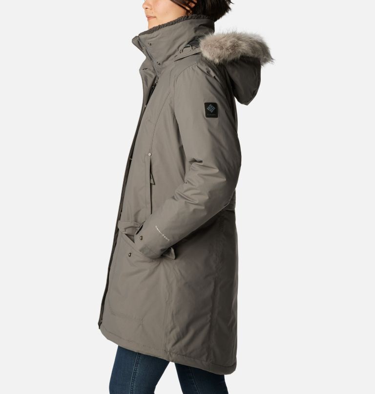 Thumbnail: Women's Icelandite TurboDown Jacket, Color: City Grey, image 3