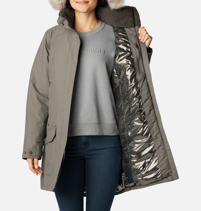 Women's Icelandite TurboDown Jacket, Color: City Grey, image 5