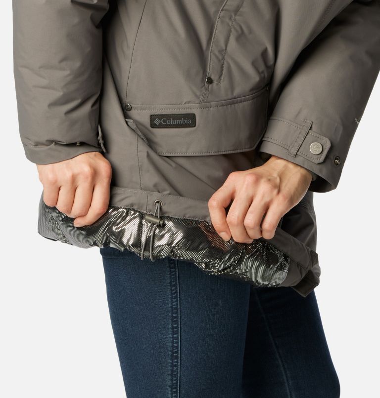 Women's Icelandite TurboDown Jacket, Color: City Grey, image 8