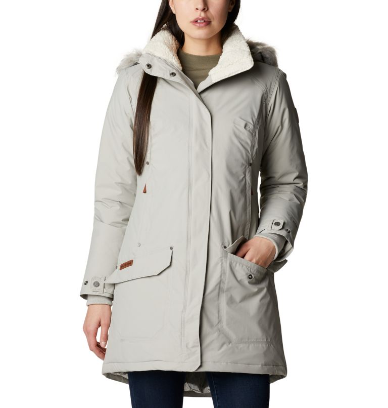 Light sage green down coat from Columbia