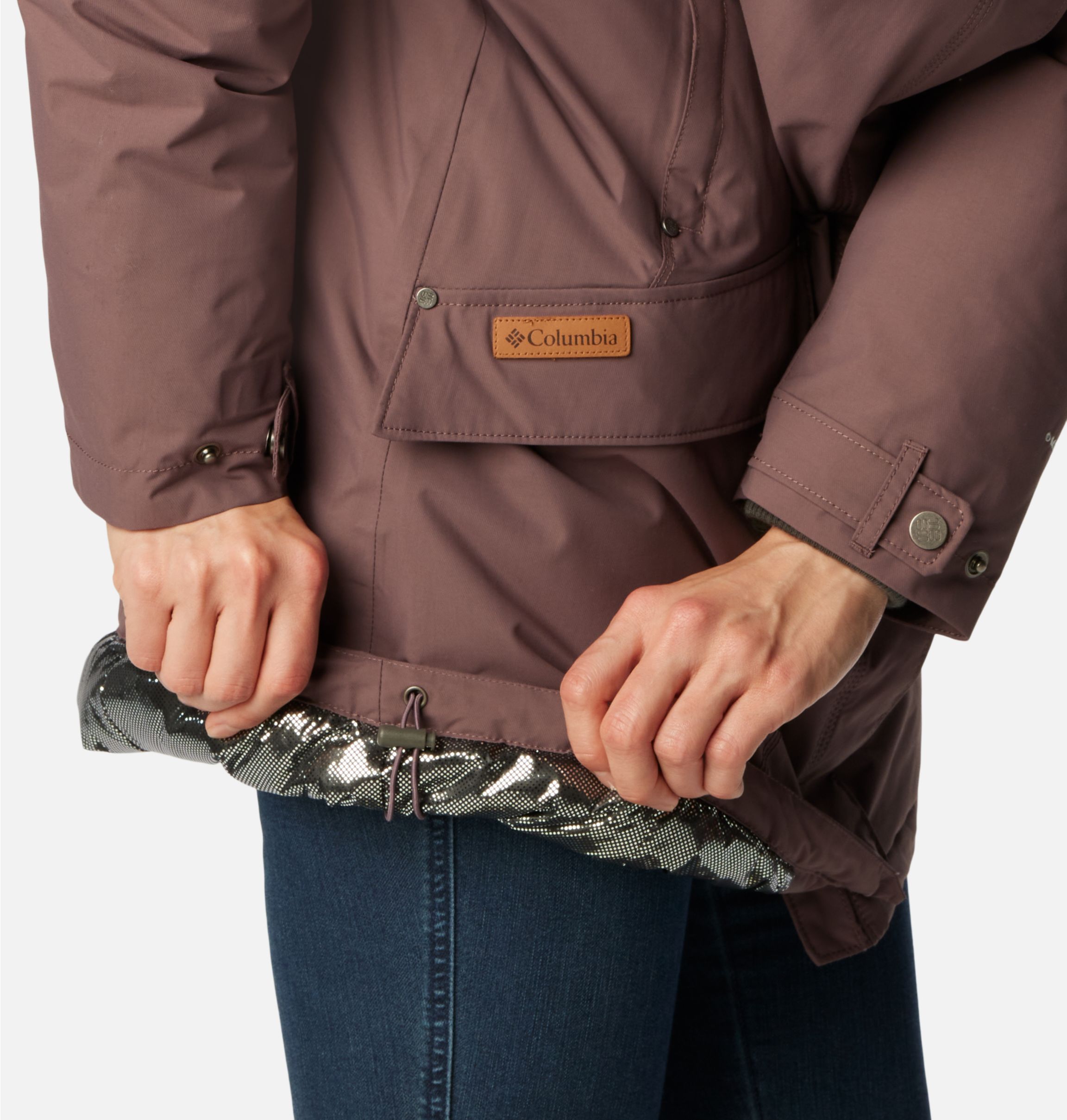 Parka impermeable de plumón Icelandite Turbo para mujer