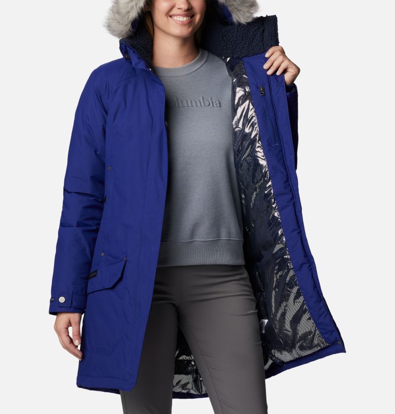 Thumbnail: Women's Icelandite TurboDown Jacket, Color: Dark Sapphire, image 5