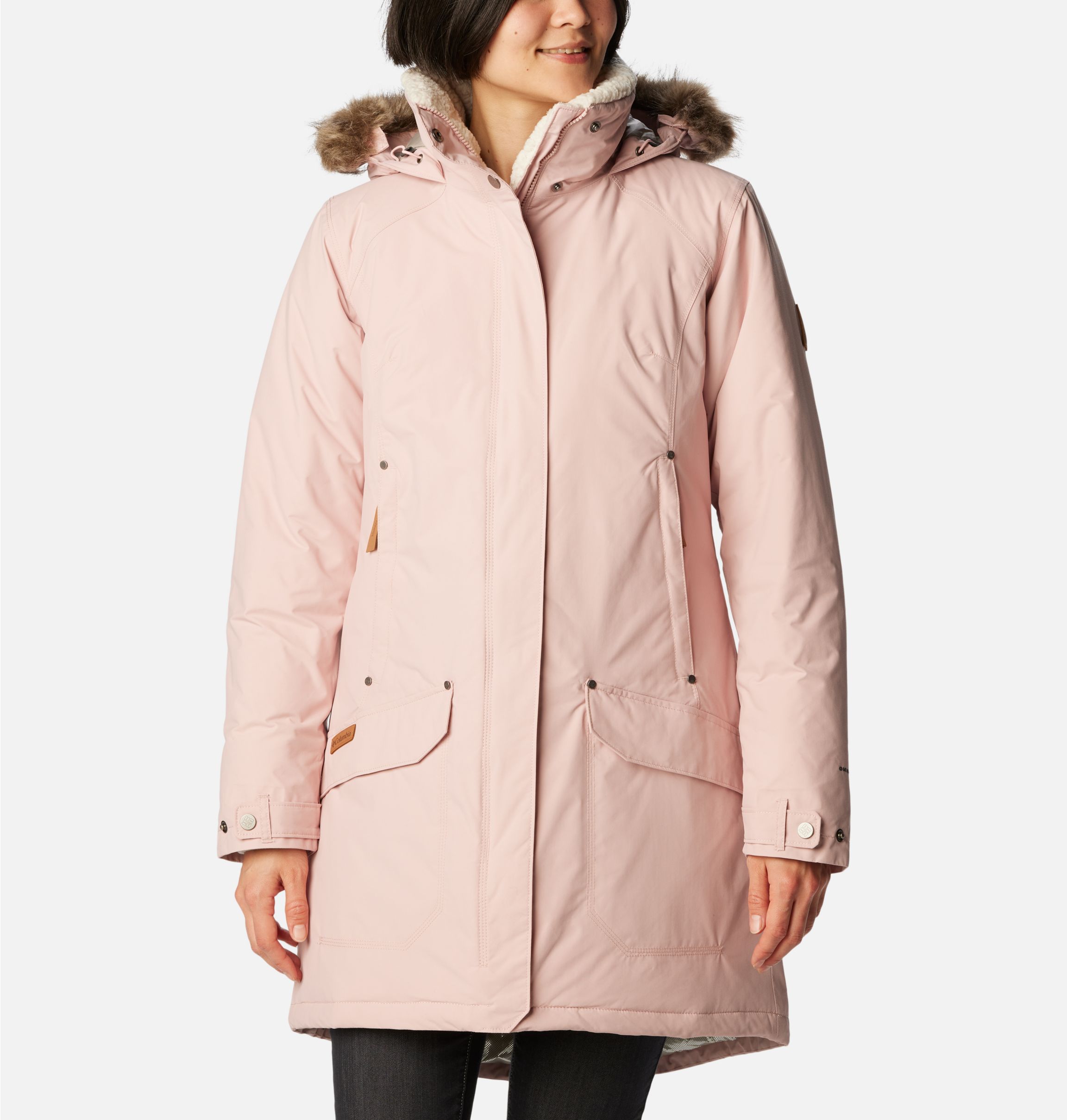 Columbia pink outlet coat