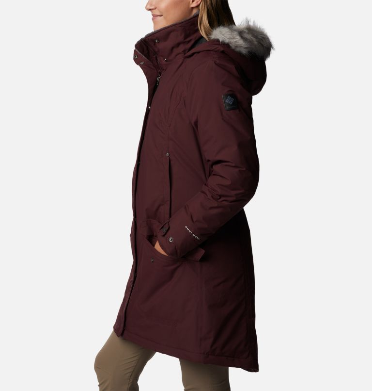 Thumbnail: Women's Icelandite TurboDown Jacket, Color: Malbec, image 3