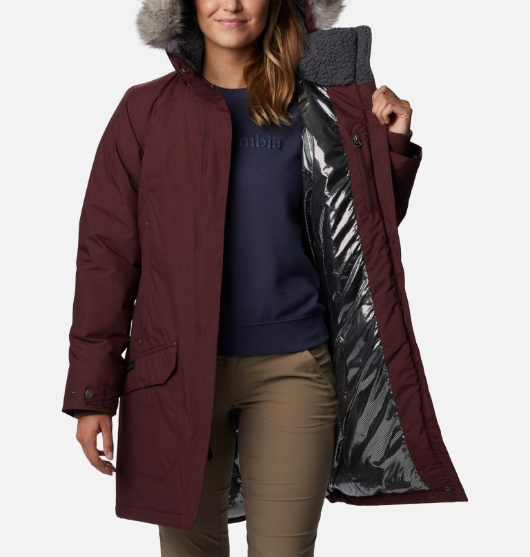 Thumbnail: Women's Icelandite TurboDown Jacket, Color: Malbec, image 5