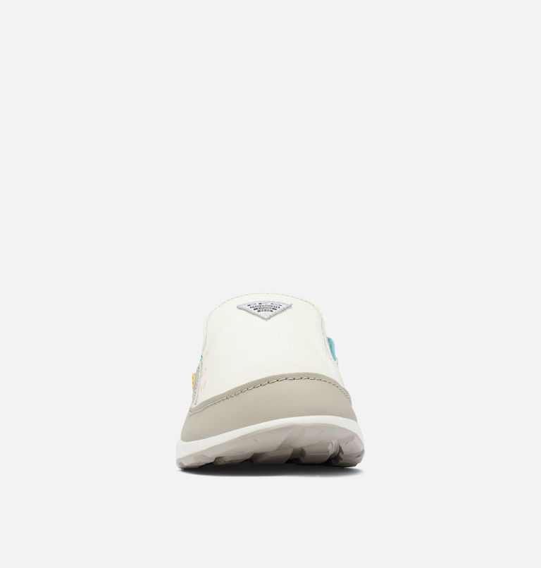 Men's PFG Bahama Vent Shoe, Color: Cloud Grey, Electric Turquoise, image 7