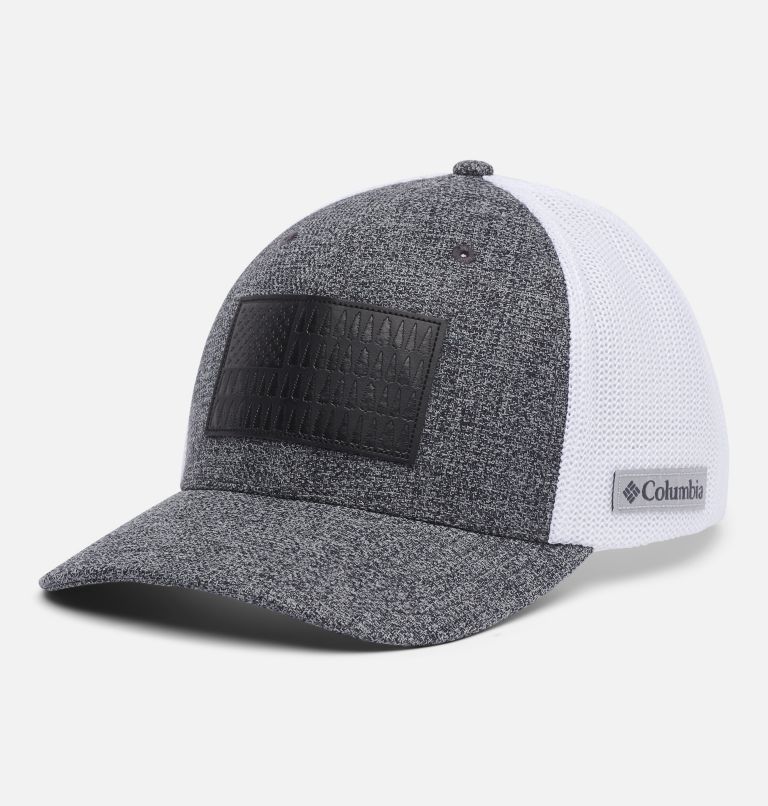 Thumbnail: Columbia Rugged Outdoor Mesh Ball Cap, Color: Grill Heather, White, Tree Flag, image 1