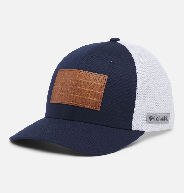 Thumbnail: Columbia Rugged Outdoor Mesh Ball Cap, Color: Collegiate Navy, White, Tree Flag, image 1