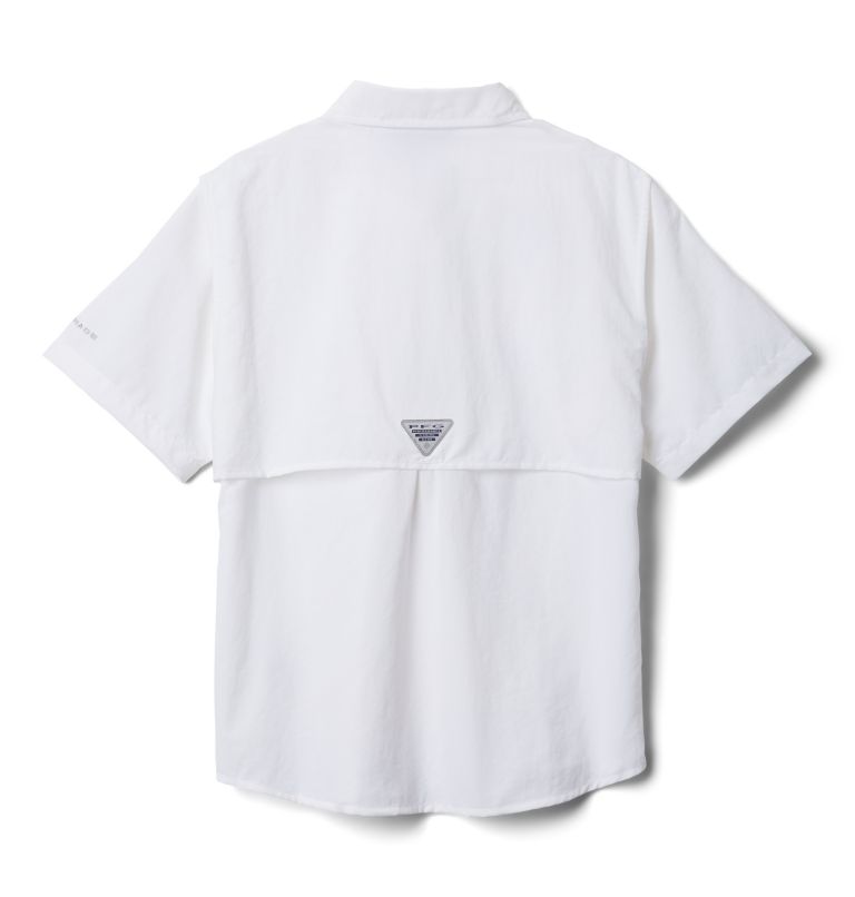 Boys’ PFG Bahama Short Sleeve Shirt, Color: White, image 2